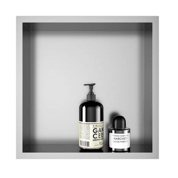 Εσοχή ντους Guest brushed 30x30 Gedy